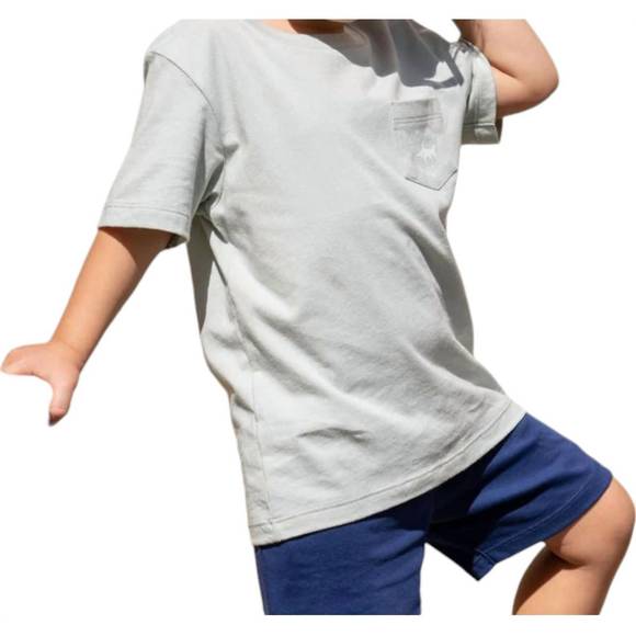 NEW SALTWATER BOYS CO. mahi pocket tee in grey - Picture 1 of 2